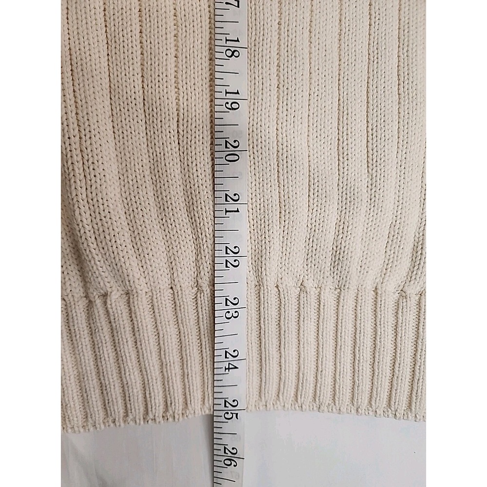 Vintage Cream Fisherman Jantzen Cable Knit Sweater Sportswear - Picture 4 of 6